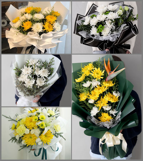 广东湛江市吴川市博铺街道香山社区白事花束代送